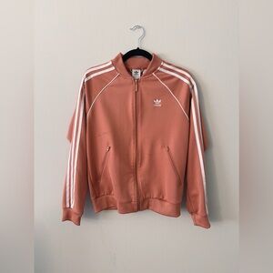 Adidas Originals Track Jacket in Dusty Rose